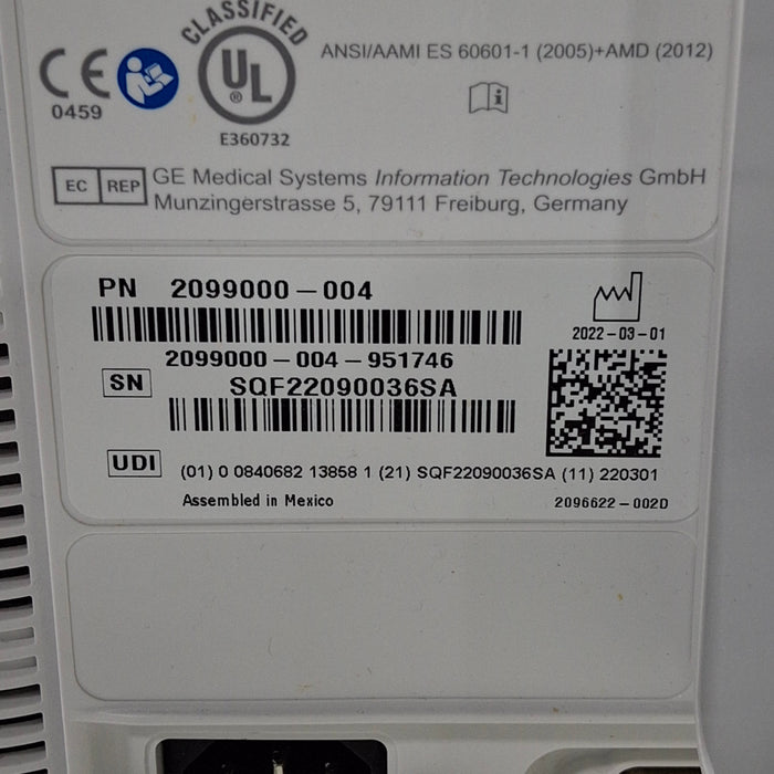 GE Healthcare B125 Patient Monitor