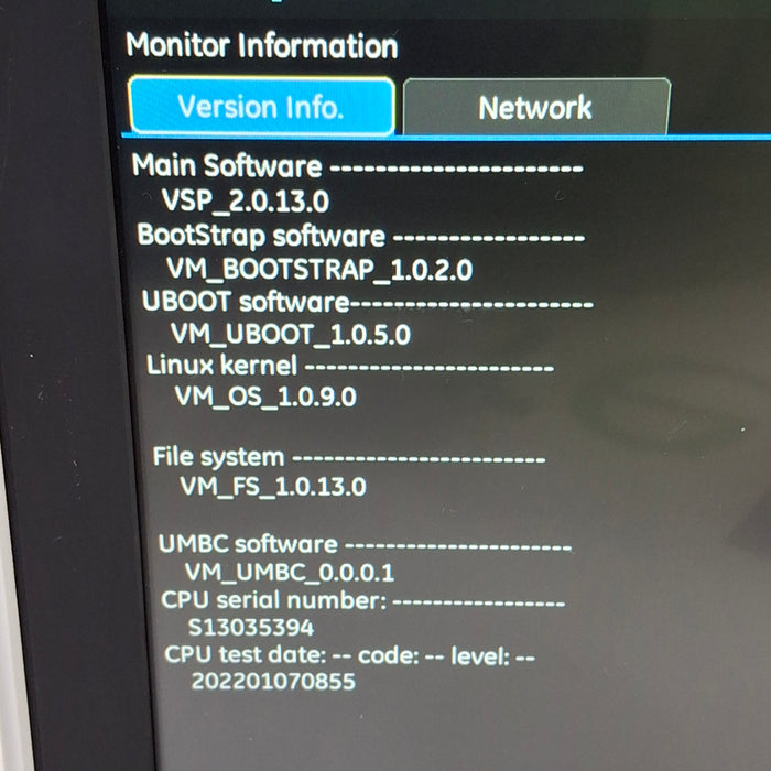 GE Healthcare B125 Patient Monitor