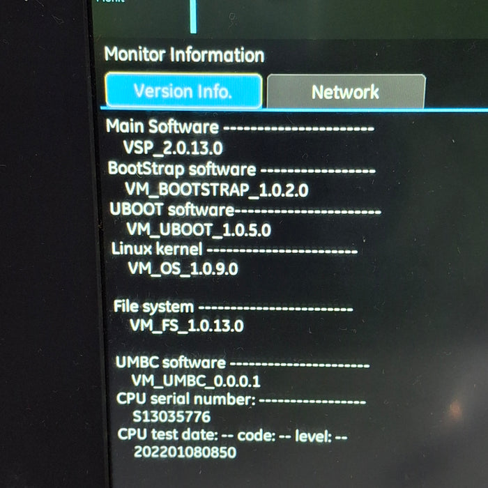 GE Healthcare B105 Patient Monitor