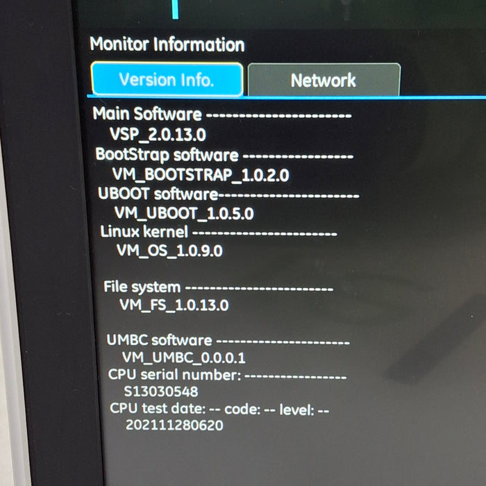 GE Healthcare B125 Patient Monitor