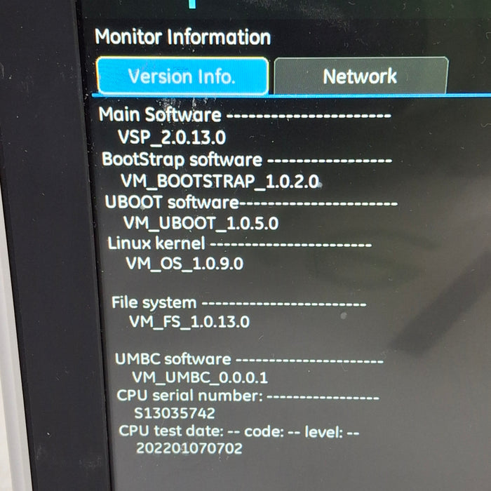 GE Healthcare B125 Patient Monitor