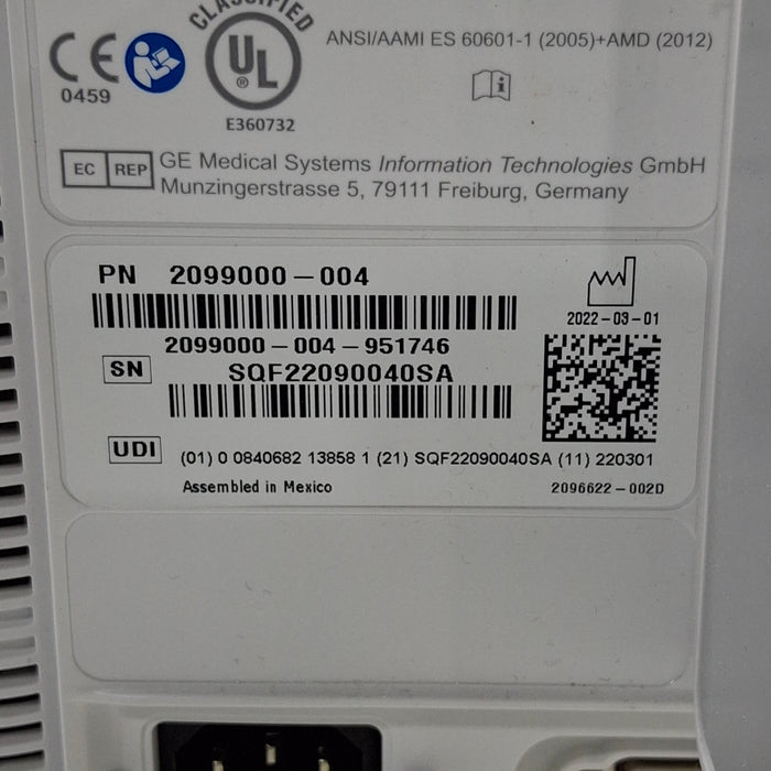 GE Healthcare B125 Patient Monitor