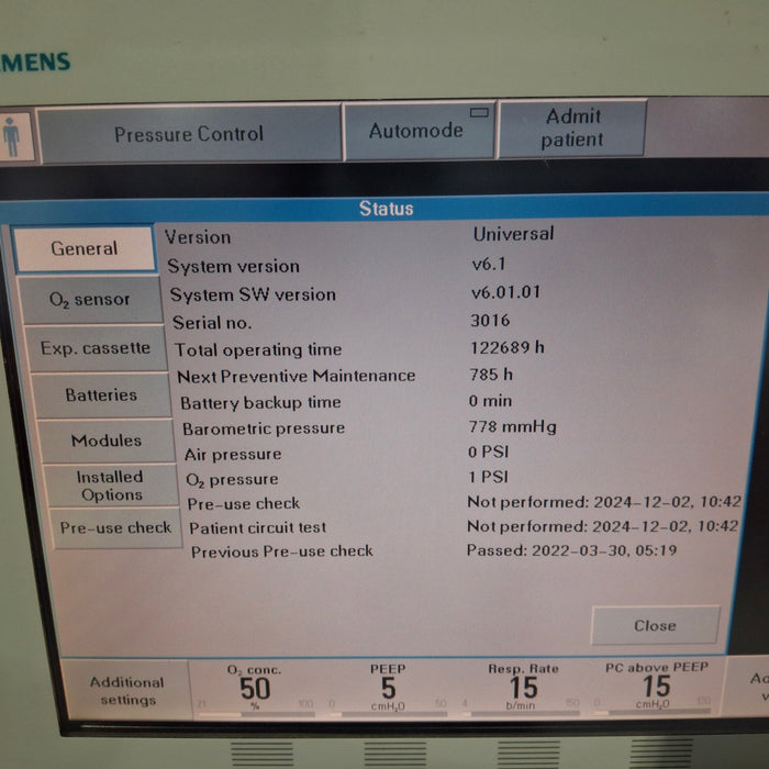 Maquet Servo I Ventilator