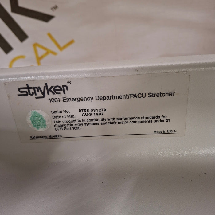 Stryker 1001 ED/PACU Stretcher