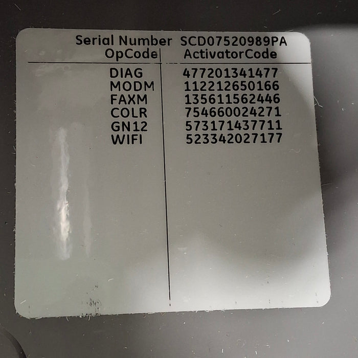 GE Healthcare MAC 5500 with CAM Module ECG System