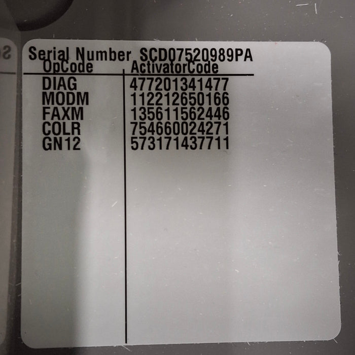 GE Healthcare MAC 5500 with CAM Module ECG System