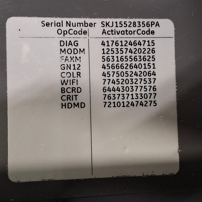 GE Healthcare MAC 5500 HD ECG without CAM Module