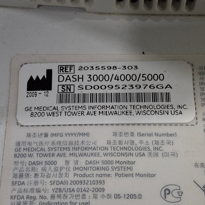 GE Healthcare GE Healthcare Dash 5000 - GE/Nellcor SpO2 Patient Monitor Patient Monitors reLink Medical