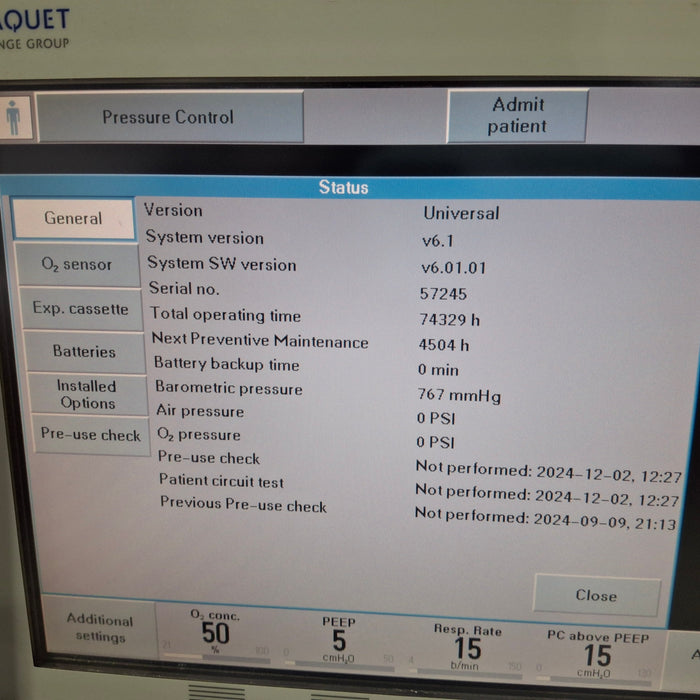 Maquet Servo I Ventilator