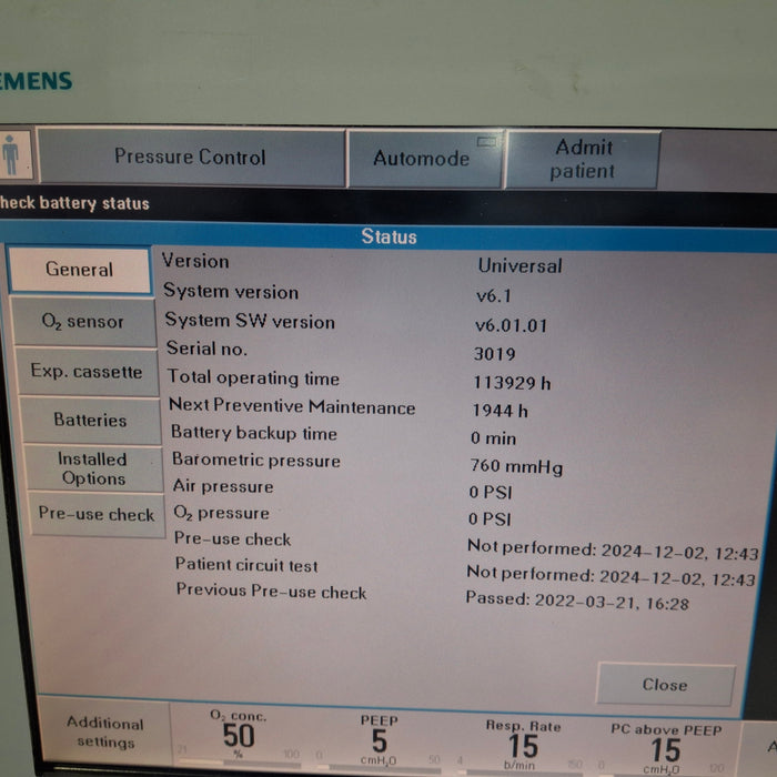 Maquet Servo I Ventilator