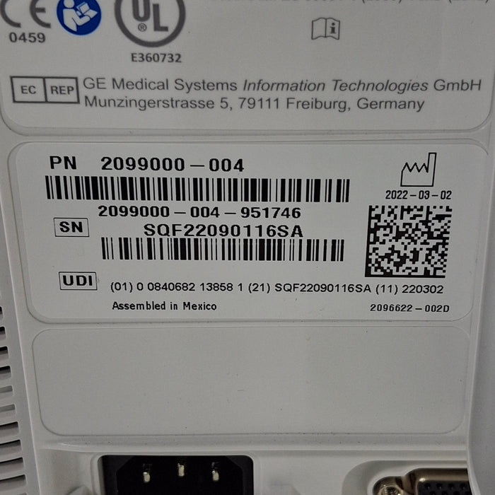 GE Healthcare B125 Patient Monitor