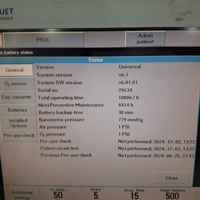 Maquet Servo I Ventilator