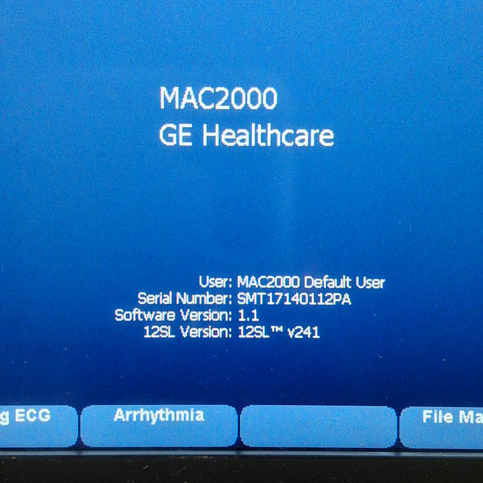 GE Healthcare Mac 2000 ECG Monitor