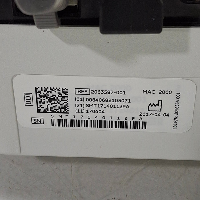 GE Healthcare Mac 2000 ECG Monitor