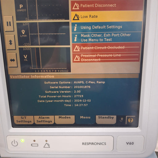Philips Philips Respironics V60 BiPAP Ventilator Respiratory reLink Medical