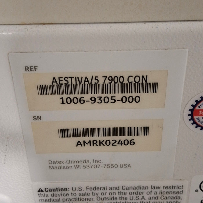 Datex-Ohmeda Aestiva 5 Anesthesia Unit