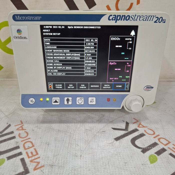 Oridion Capnostream 20P Capnography Monitor