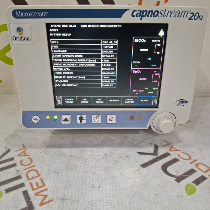 Oridion Capnostream 20P Capnography Monitor