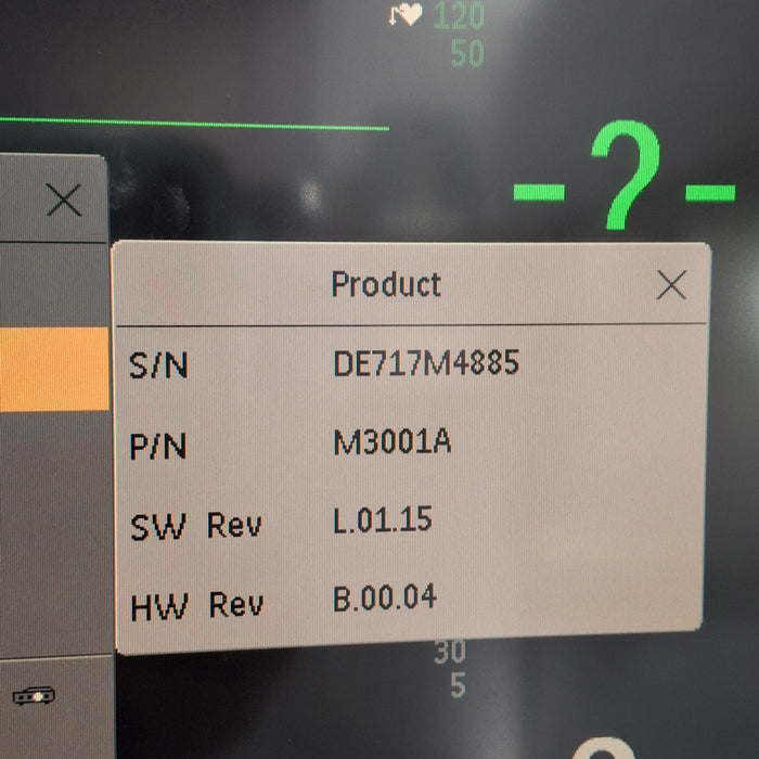 Philips M3001A-A01 Fast SpO2, NIBP, ECG MMS Module