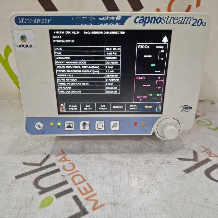 Oridion Capnostream 20P Capnography Monitor