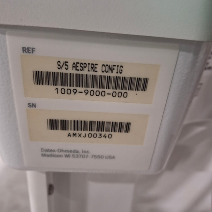 Datex-Ohmeda S/5 Aespire w/7100 Vent Anesthesia Machine