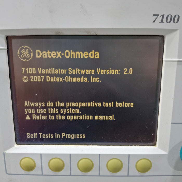 Datex-Ohmeda S/5 Aespire w/7100 Vent Anesthesia Machine