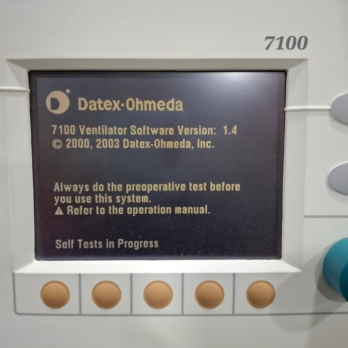 Datex-Ohmeda S/5 Aespire w/7100 Vent Anesthesia Machine