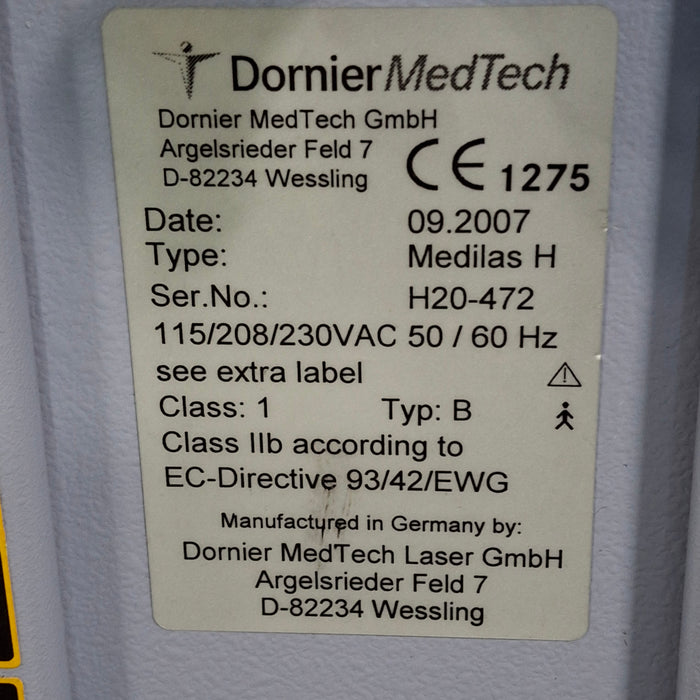 Dornier Medical Systems Dornier Medical Systems Medilas H20 Laser Lasers reLink Medical