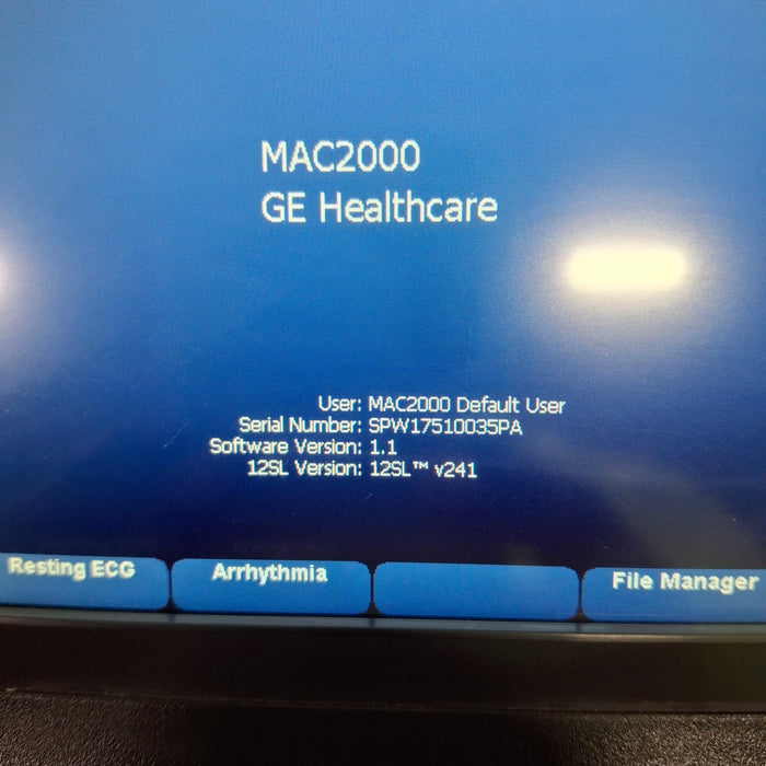 GE Healthcare Mac 2000 ECG Monitor