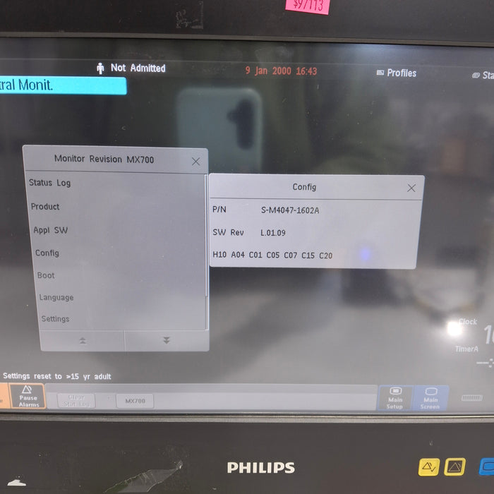 Philips IntelliVue MX700 Bedside Patient Monitor