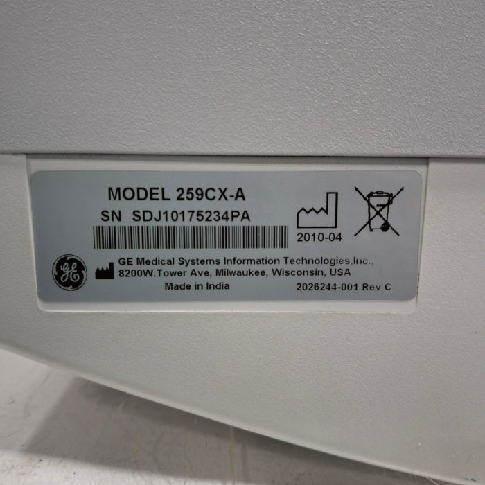 GE Healthcare Corometrics 250cx Series Model 259cx Fetal Monitor