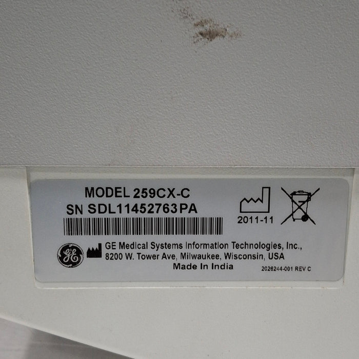 GE Healthcare GE Healthcare Corometrics 250cx Series Model 259cx-c Fetal Monitor Patient Monitors reLink Medical