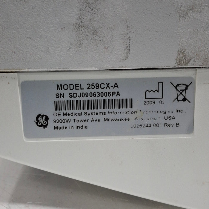 GE Healthcare Corometrics 250cx Series Model 259cx Fetal Monitor