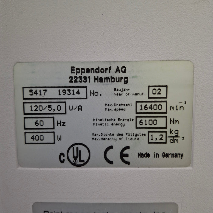 Eppendorf 5417C Centrifuge