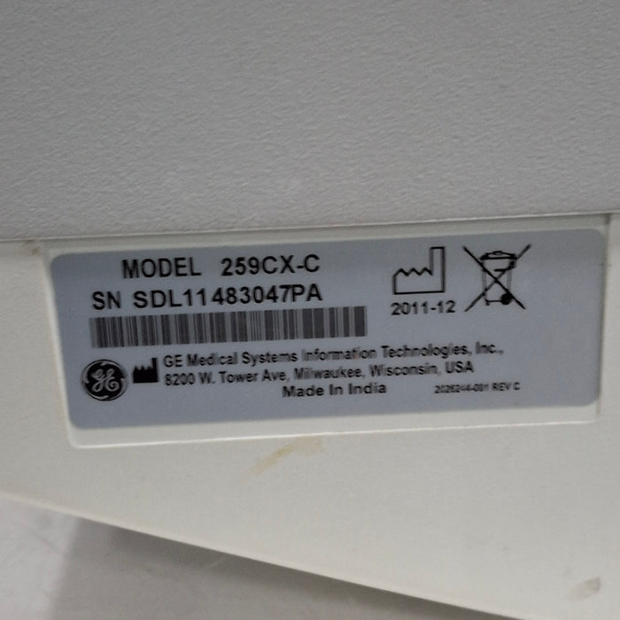 GE Healthcare Corometrics 250cx Series Model 259cx-c Fetal Monitor