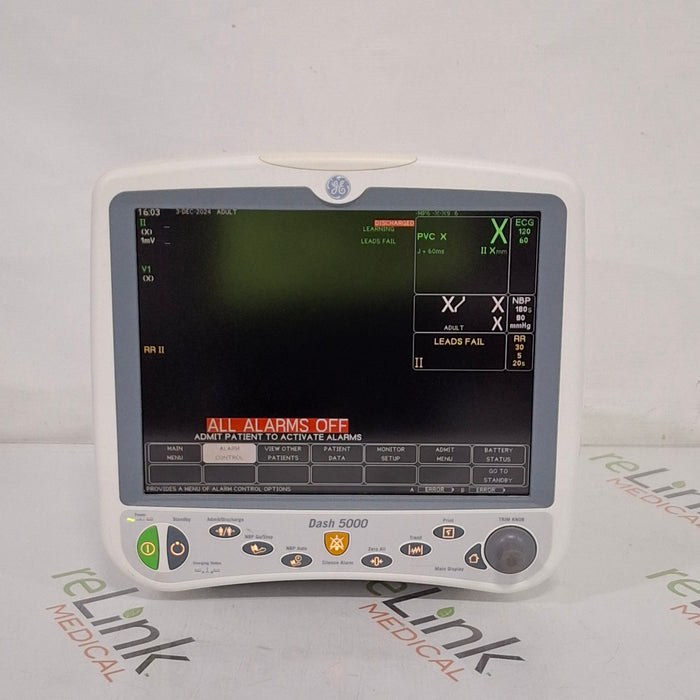 GE Healthcare Dash 5000 - Masimo SpO2 Patient Monitor