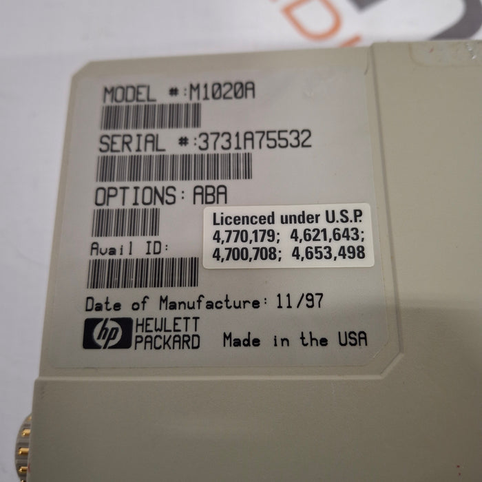 Hewlett Packard M1020A SpO2/PLETH Single Parameter Module