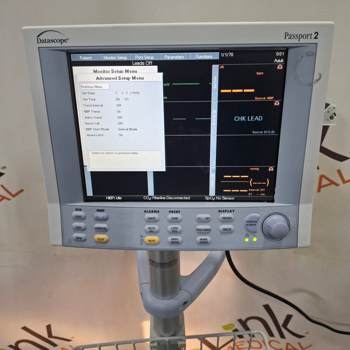 Datascope Passport 2 w/CO2 Patient Monitor