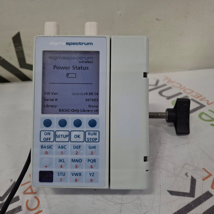 Baxter Sigma Spectrum 6.05.14 with A/B/G/N Battery Infusion Pump