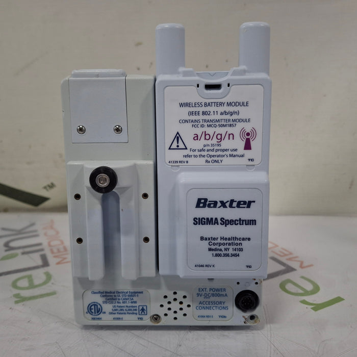 Baxter Sigma Spectrum 6.05.14 with A/B/G/N Battery Infusion Pump