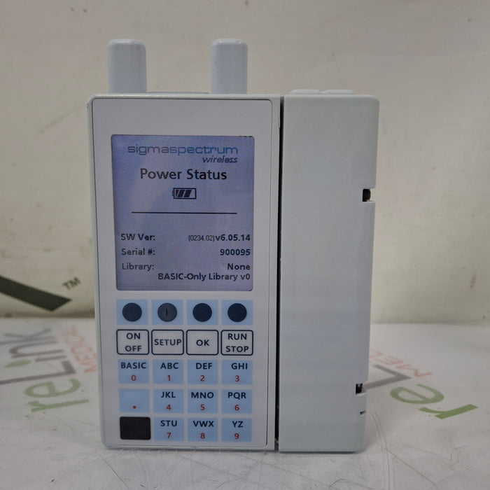 Baxter Sigma Spectrum 6.05.14 with A/B/G/N Battery Infusion Pump