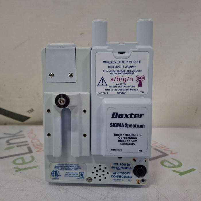 Baxter Sigma Spectrum 6.05.14 with A/B/G/N Battery Infusion Pump