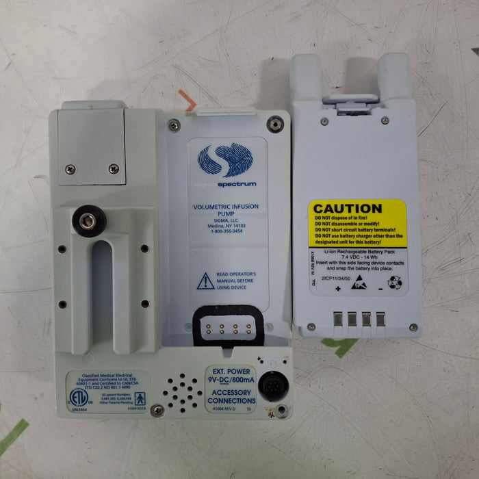 Baxter Sigma Spectrum 6.05.14 with A/B/G/N Battery Infusion Pump