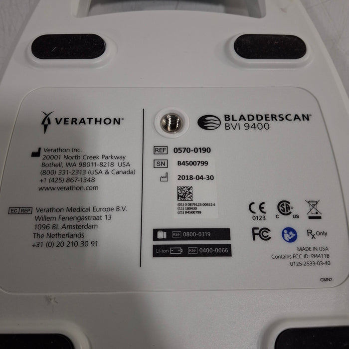 Verathon Medical, Inc BVI 9400 Bladderscan