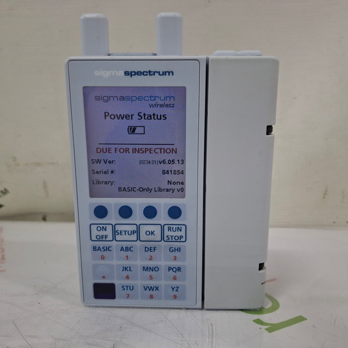 Baxter Sigma Spectrum 6.05.13 with A/B/G/N Battery Infusion Pump