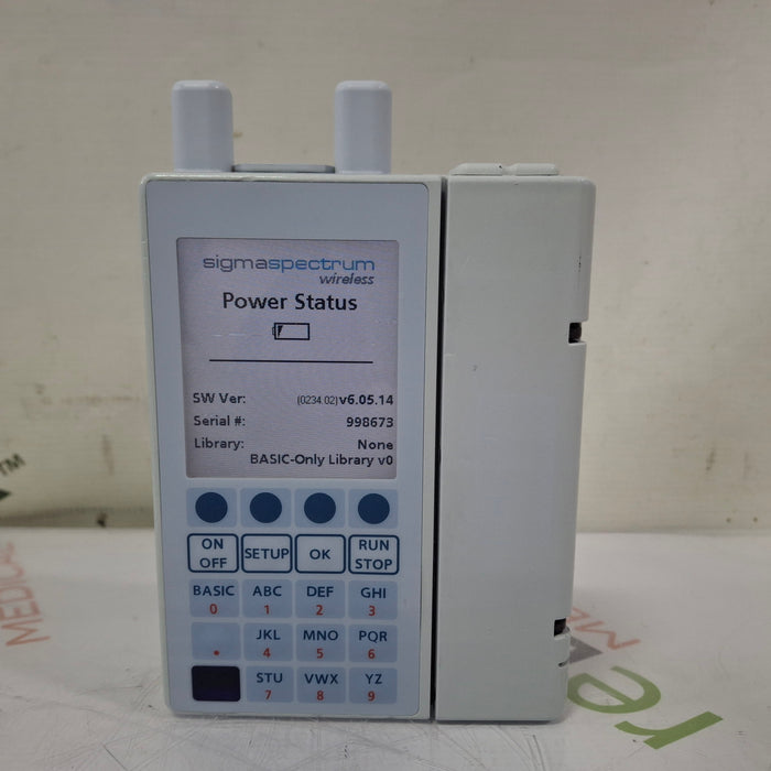 Baxter Sigma Spectrum 6.05.14 with A/B/G/N Battery Infusion Pump