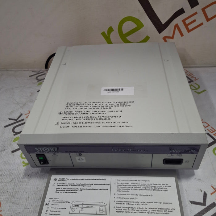 Karl Storz Karl Storz Tricam SL NTSC 202221 20 Camera Control Console Rigid Endoscopy reLink Medical