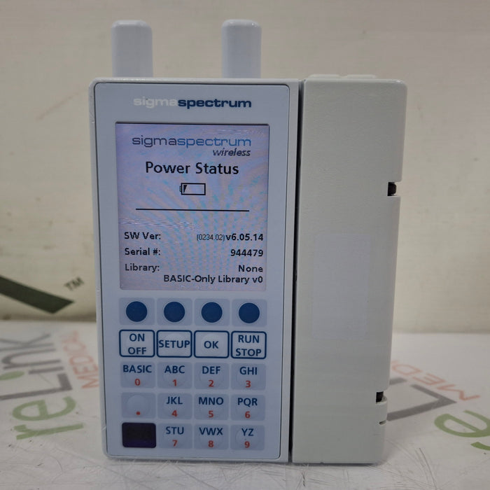 Baxter Sigma Spectrum 6.05.14 with A/B/G/N Battery Infusion Pump