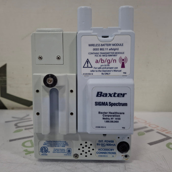 Baxter Sigma Spectrum w/ A/B/G/N Battery Infusion Pump