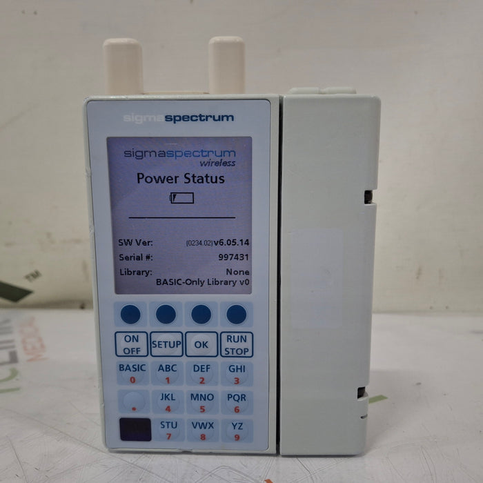 Baxter Sigma Spectrum 6.05.14 with A/B/G/N Battery Infusion Pump